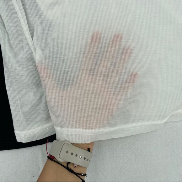 -FP Movement by Free People Very Varsity Women's Ribbed Sheer Tank Top NWT XS - Picture 7 of 15